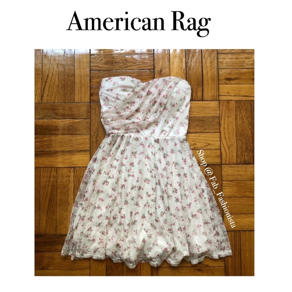 Floral Mini Dress Size Small Padded Bodice